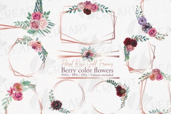 Berry Color Flower Rose Gold Frames Art: A Practical Guide for Creative Workflows