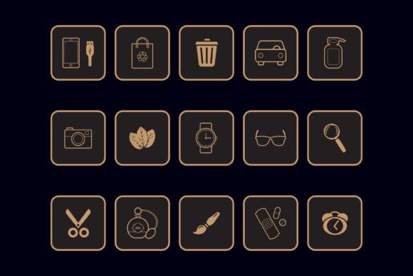 Daily Life Use Items Icon Set: A Versatile Visual Toolkit for Modern Design