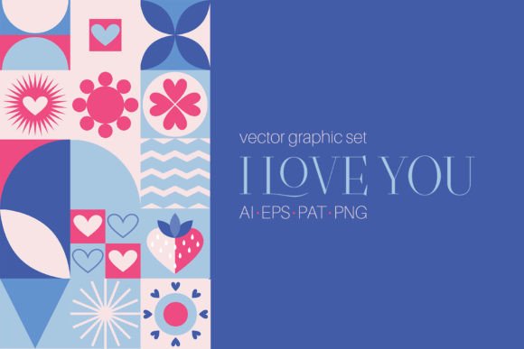 I Love You - Graphic Set: Strategic Visual Assets for Brand Connection