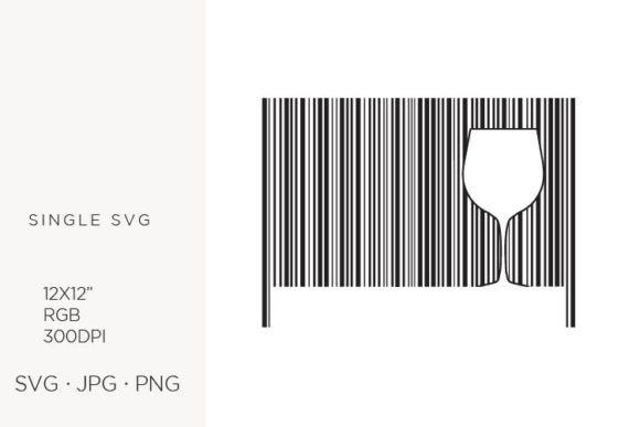 Integrating Barcode and Wine Glass Vector Art into High-Resolution Design Workflows