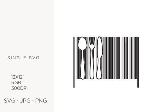 Integrating Barcode, Spoon, Fork and Knife, Vector Assets into Professional Design Workflows