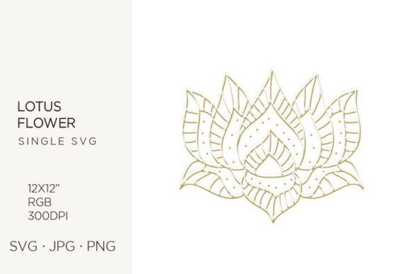 Lotus Flower Vector Design for Creators
