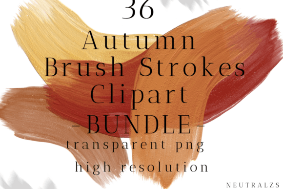 Mastering the Fall Brush Stroke PNG Clipart Bundle for Professional Design