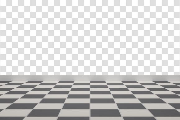 Retro Floor PNG: Elevating Design with Vintage Black and White Tiles