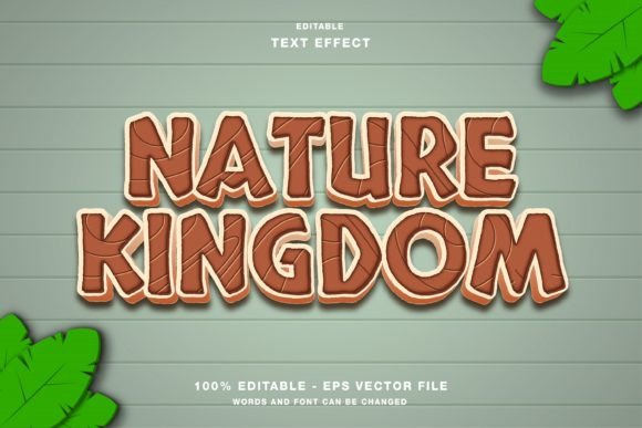 Strategic Visual Identity: Leveraging the Nature Kingdom Game Cartoon Text Effect for Brand Clarity
