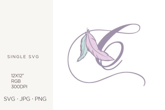 Unlocking Creative Potential with Bohemian Feather and Boho Letter C Vector Artwork