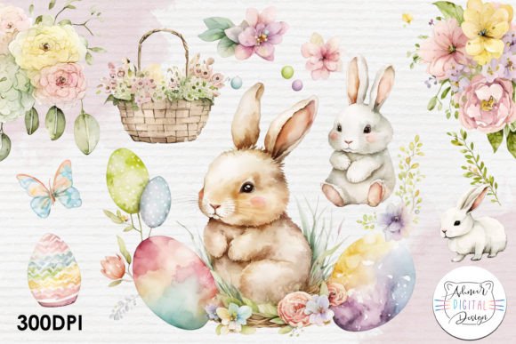 Unlocking Creative Potential with High-Resolution Easter Day Watercolor Clipart